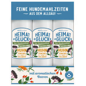 HEIMATGLÜCK Huhn Trio, 3 x 300 g